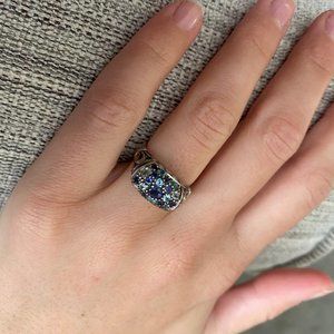 John Hardy Sterling Silver 18k Gold Lavafire Ring